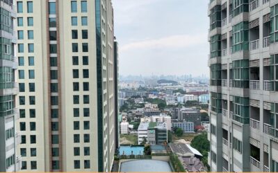 ให้เช่าคอนโดสุดหรู Penthouse Duplex 2 ชั้น เดอะ โฟร์วิงส์ เรสซิเดนซ์ ศรีนครินทร์ 3 ห้องนอน ชั้น 26 วิวเมือง