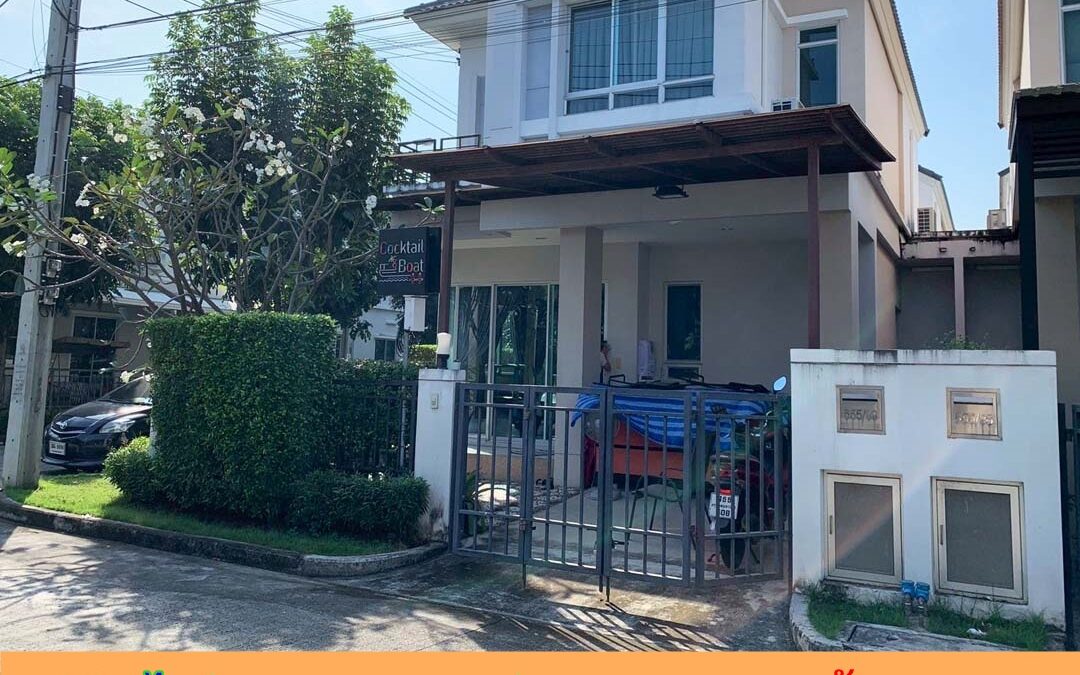 ขายถูกสุด 5.9 ล้าน บ้านเดี่ยว 2 ชั้น 35.4 ตร.ว หมู่บ้านไลฟ์บางกอกบูเลอวาร์ด พระราม 5  หลังมุม