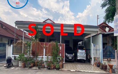 ขายต่ำกว่าราคาประเมินบ้านชั้นเดียว  60 ตร.ว ม.ร่มเย็น 3 (ข้าง ซอยประปาเขต 7) ใกล้บิ๊กซีอุดร