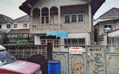 ขายโครงสร้างบ้าน 2 ชั้น พร้อมที่ดิน 46 ตร.วา ซอยประชาอุทิศ 19 ถนน เลี่ยงเมืองนนทบุรี  โครงสร้างแข็งแรง