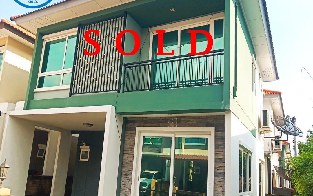 ขายบ้านแฝด37.7 ตร.ว ม.โกลเด้น นีโอ พระราม 2  หลังริม พร้อมอยู่ จัดกู้ฟรี