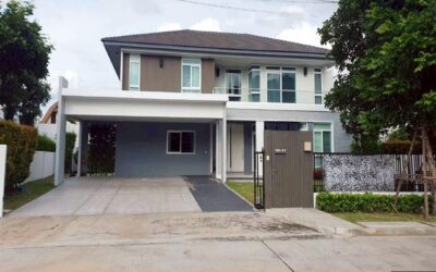 ขายและให้เช่า บ้านเดี่ยว 2ชั้น เนื้อที่ 117.6ตรว. หมู่บ้านมัณฑนา เวสเกต  ใกล้เซ็นทรัลเวสต์เกต