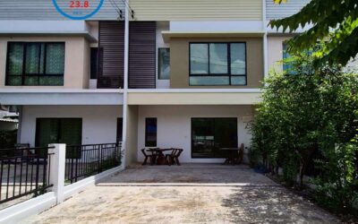 ขาย ทาวน์เฮ้าส์ 23.8 ตร.ว ม.โมดิ วิลล่า บางบัวทอง บ้านพร้อมอยู่ไม่ทรุดโครงสร้างแน่น ทำเลดีใกล้ตลาดสมบัติบุรี